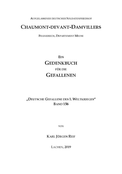 DGW-156 - Aufgelassener deutscher Soldatenfriedhof - Chaumont-devant-Damvillers